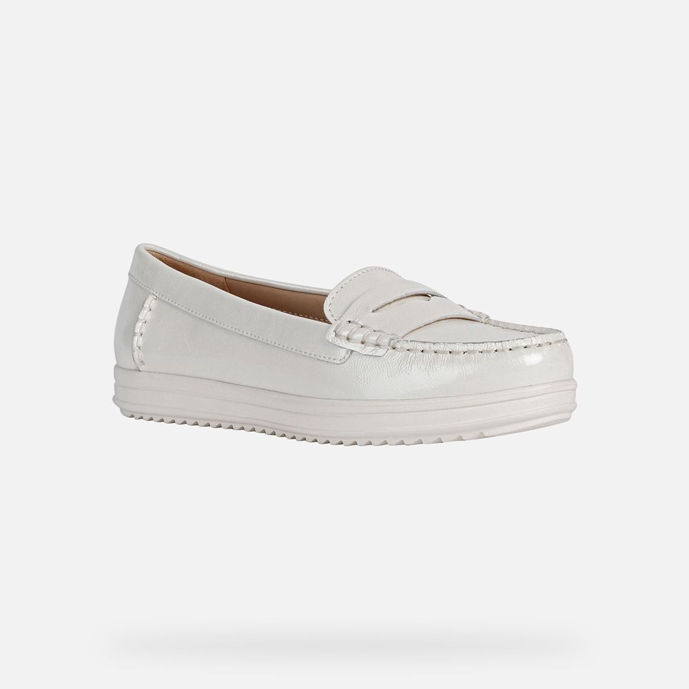 Mocassin Geox Genova - Blanche - Femme 352480-RHG